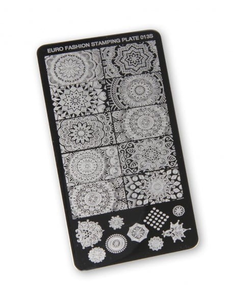 Płytka do stempli Euro Fashion Nail Art Stamping Plate - 013S
