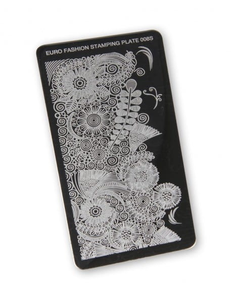 Płytka do stempli Euro Fashion Nail Art Stamping Plate - 008S