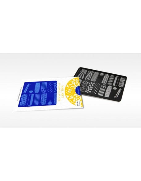 Płytka do stempli Euro Fashion Nail Art Stamping Plate - 010S