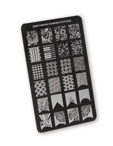 Płytka do stempli Euro Fashion Nail Art Stamping Plate - 002B