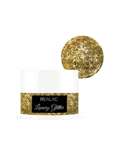 Żel brokatowy REALAC Luxury Glitter UV/LED Gel 5g - Gift Of Glamour
