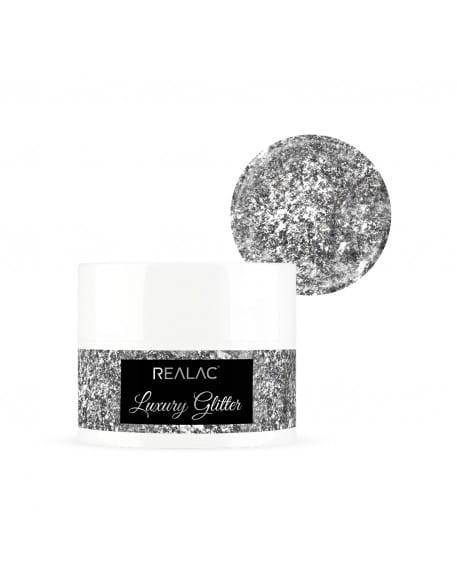 Żel brokatowy REALAC Luxury Glitter UV/LED Gel 5g - Rich &amp; Famous