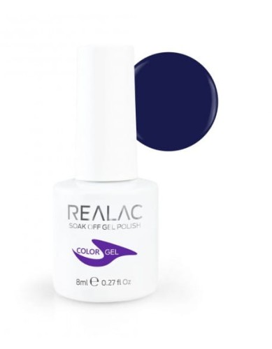 Żellakier Realac Soak Off Gel Polish 8ml DENIM Collection - 137 - Lollipop Purple