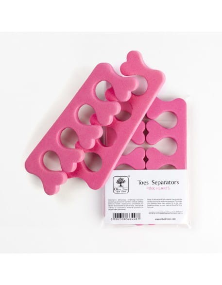 Separatory Olive Tree Spa Clinic Toes Separators Pink Hearts