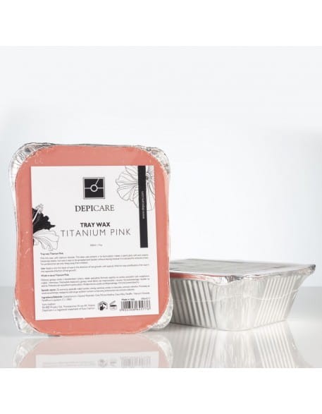 Wosk Depi Care Tray Wax 500ml - Titanium Pink