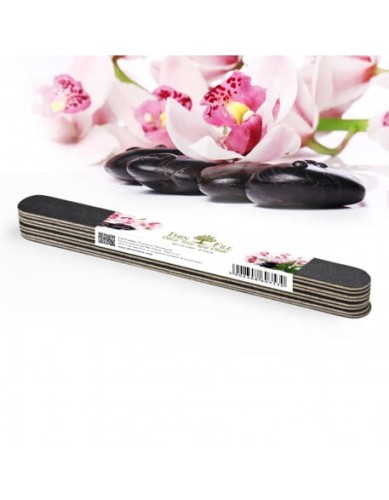 Pilnik drewniany Olive Tree Spa Clinic Thin Wooden File 8szt 80/120 - black