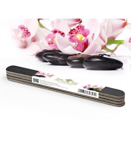 Pilnik drewniany Olive Tree Spa Clinic Thin Wooden File 8szt 80/120 - black