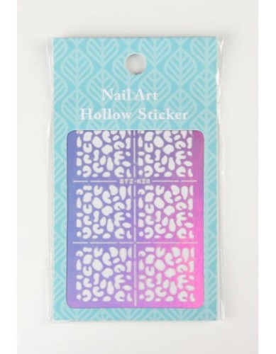 Szablon do Airbrush'a Nail Art Hollow Sticker - STZ-K020