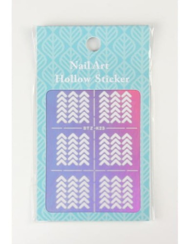 Szablon do Airbrush'a Nail Art Hollow Sticker - STZ-K023
