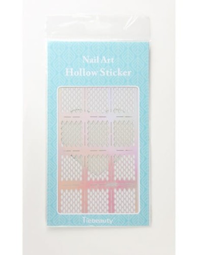 Szablon do Airbrush'a Nail Art Hollow Sticker Duże - JV201