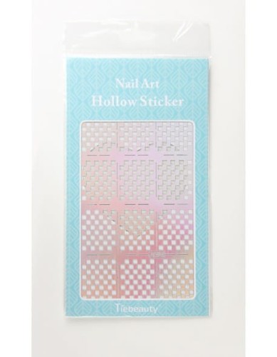 Szablon do Airbrush'a Nail Art Hollow Sticker Duże - JV202