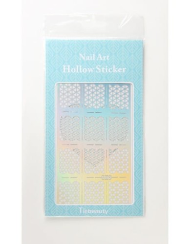 Szablon do Airbrush'a Nail Art Hollow Sticker Duże - JV204