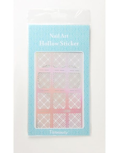Szablon do Airbrush'a Nail Art Hollow Sticker Duże - JV205