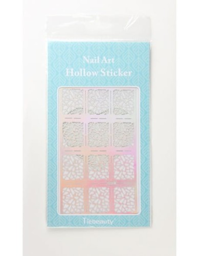 Szablon do Airbrush'a Nail Art Hollow Sticker Duże - JV206