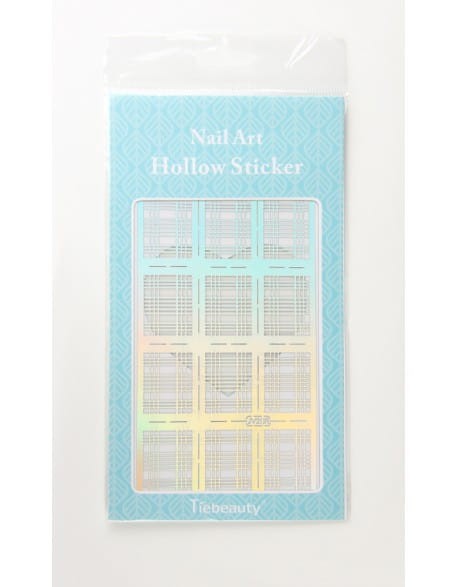 Szablon do Airbrush'a Nail Art Hollow Sticker Duże - JV208