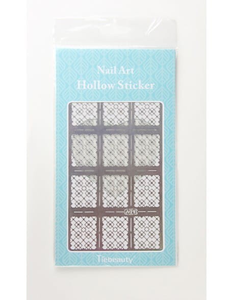 Szablon do Airbrush'a Nail Art Hollow Sticker Duże - JV210