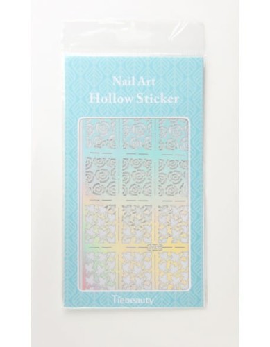 Szablon do Airbrush'a Nail Art Hollow Sticker Duże - JV215