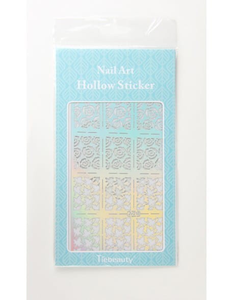 Szablon do Airbrush'a Nail Art Hollow Sticker Duże - JV215