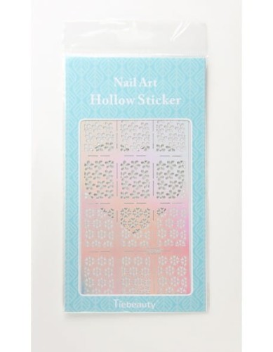 Szablon do Airbrush'a Nail Art Hollow Sticker Duże - JV216
