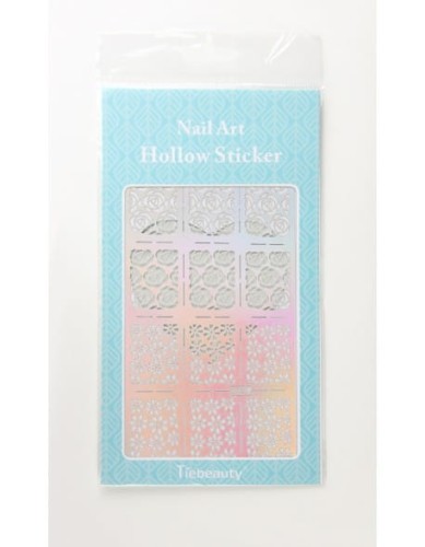 Szablon do Airbrush'a Nail Art Hollow Sticker Duże - JV218