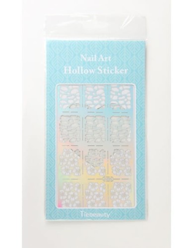 Szablon do Airbrush'a Nail Art Hollow Sticker Duże - JV220