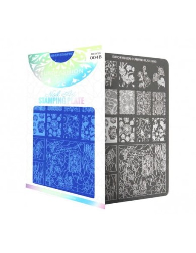 Płytka do stempli Euro Fashion Nail Art Stamping Plate - 004B