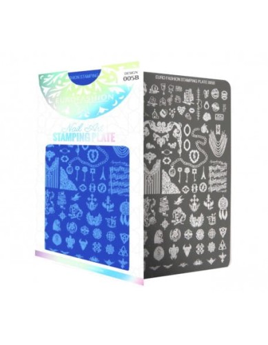 Płytka do stempli Euro Fashion Nail Art Stamping Plate - 005B