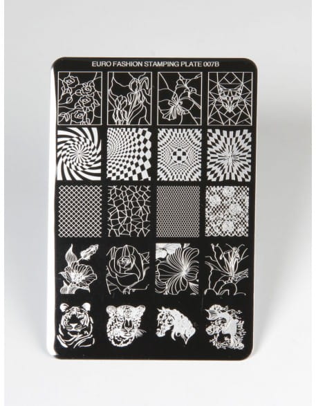 Płytka do stempli Euro Fashion Nail Art Stamping Plate - 007B