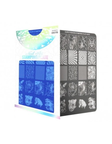 Płytka do stempli Euro Fashion Nail Art Stamping Plate - 007B