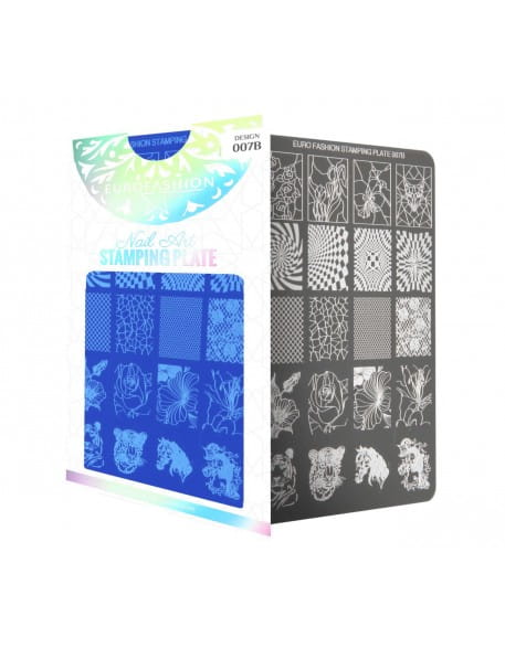 Płytka do stempli Euro Fashion Nail Art Stamping Plate - 007B