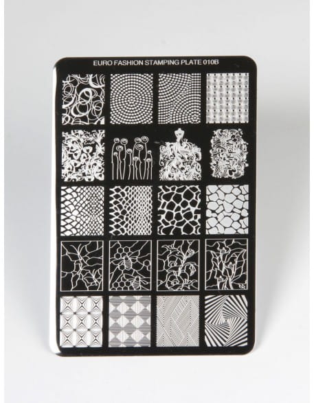 Płytka do stempli Euro Fashion Nail Art Stamping Plate - 010B
