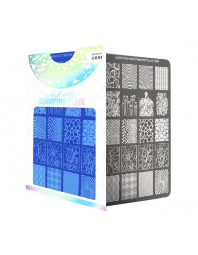 Płytka do stempli Euro Fashion Nail Art Stamping Plate - 010B