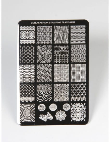 Płytka do stempli Euro Fashion Nail Art Stamping Plate - 012B