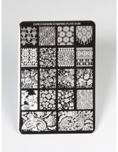 Płytka do stempli Euro Fashion Nail Art Stamping Plate - 013B