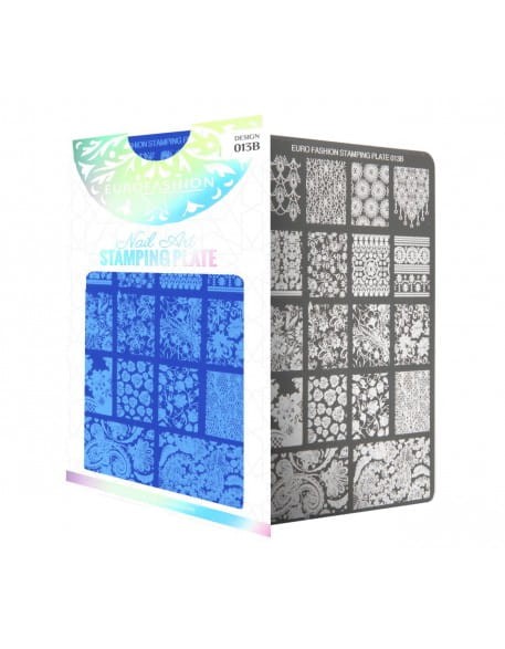 Płytka do stempli Euro Fashion Nail Art Stamping Plate - 013B