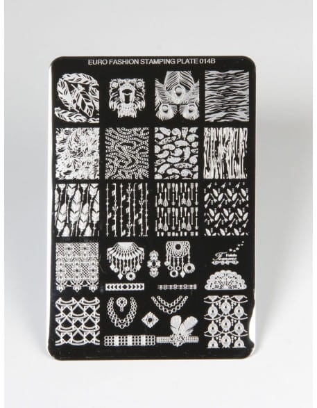 Płytka do stempli Euro Fashion Nail Art Stamping Plate - 014B