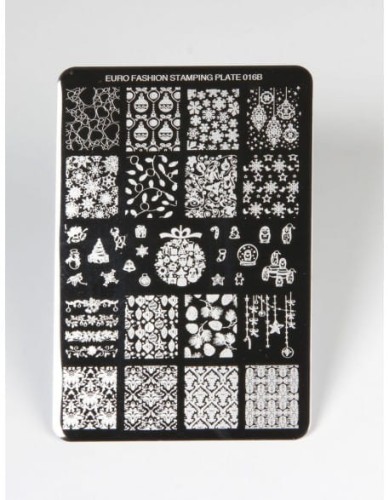 Płytka do stempli Euro Fashion Nail Art Stamping Plate - 016B