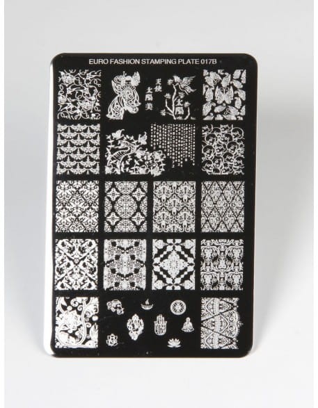 Płytka do stempli Euro Fashion Nail Art Stamping Plate - 017B