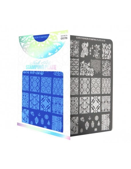 Płytka do stempli Euro Fashion Nail Art Stamping Plate - 017B