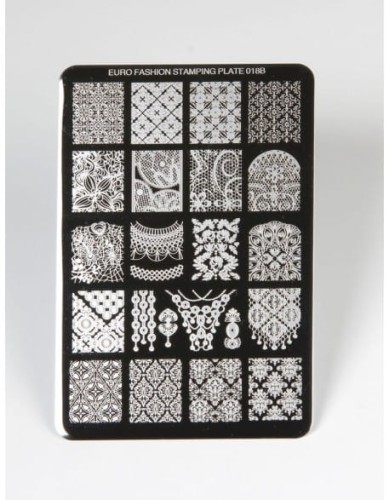 Płytka do stempli Euro Fashion Nail Art Stamping Plate - 018B