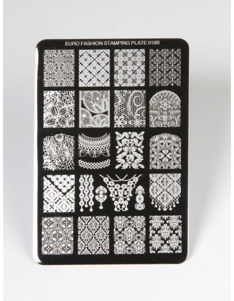 Płytka do stempli Euro Fashion Nail Art Stamping Plate - 018B