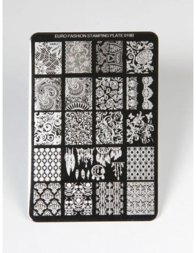 Płytka do stempli Euro Fashion Nail Art Stamping Plate - 019B