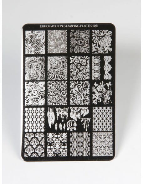 Płytka do stempli Euro Fashion Nail Art Stamping Plate - 019B