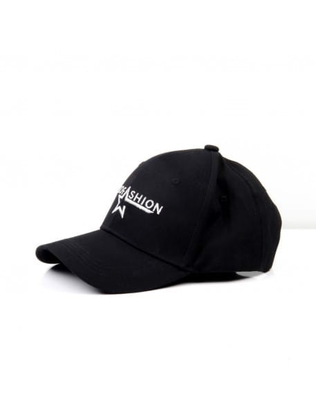 Euro Fashion Czapka z daszkiem - czarna