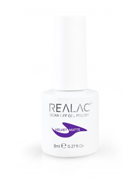Top matowy do manicure hybrydowego REALAC Velvet Matte Top Coat 8 ml
