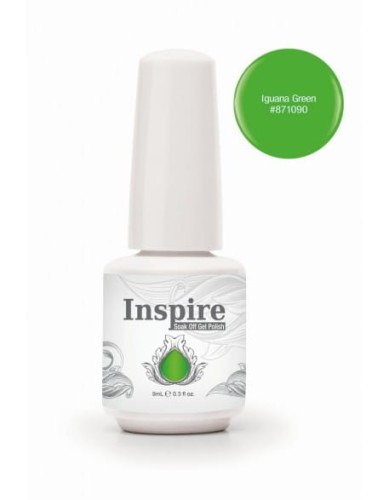 Żel Inspire Soak Off Gel Polish 9ml - Iguana Green - Welcome To the Jungle Collection