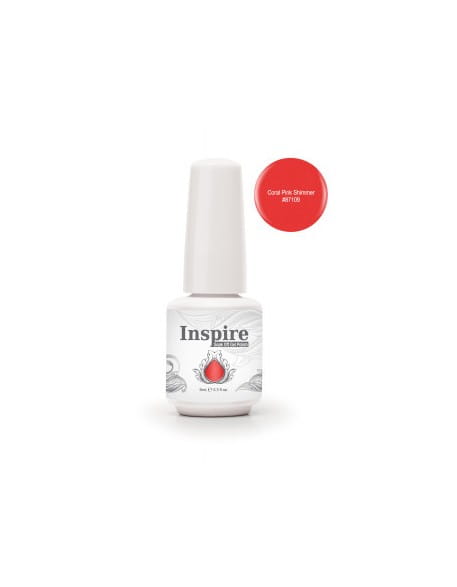Żel Inspire Soak Off Gel Polish 9ml - Coral Pink Shimmer