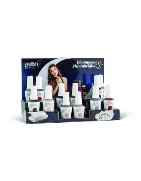 Wystawka Harmony Gelish Champagne &amp; Moonbeams Collection 12szt.