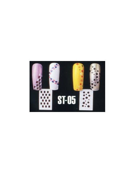 Szablon Anex Nail Art Stencil  ST-05