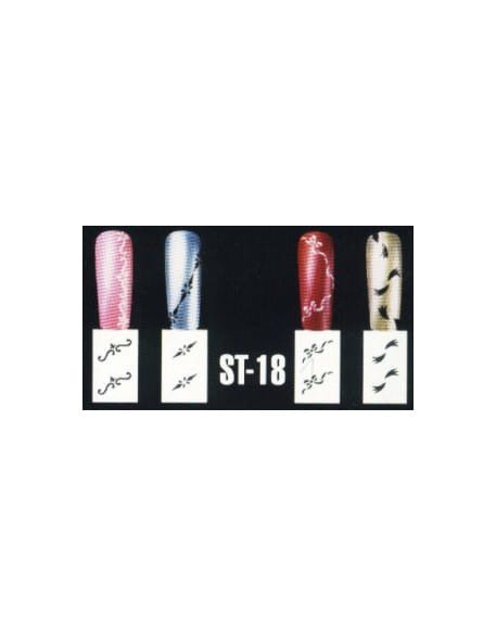 Szablon Anex Nail Art Stencil  ST-18